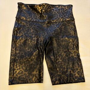 Spanx faux leather biker shorts